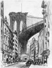 Pennell: Brooklyn, C1909. /Ntenement Buildings Under The Brooklyn Bridge In Brooklyn, New York. Drawing By Joseph Pennell, C1909. Poster Print by Granger Collection - Item # VARGRC0408218