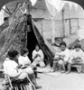 World'S Fair: Eskimos. /Nan Exhibit Depicting A Typical Scene In An Eskimo Village With The Family Sitting Outside Their Tent, World'S Fair, St. Louis, Missouri, U.S.A. Stereograph, C1904. Poster Print by Granger Collection - Item # VARGRC0121922