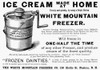 Ice Cream Freezer, 1889. /Namerican Magazine Advertisement, 1889. Poster Print by Granger Collection - Item # VARGRC0030192