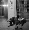 Nyc: Bowery, 1942. /Na Man Sleeping On The Bowery In New York City. Photograph By Marjory Collins, 1942. Poster Print by Granger Collection - Item # VARGRC0352197
