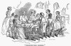 Thanksgiving Dinner, 1850. /Nwood Engraving, American, 1850. Poster Print by Granger Collection - Item # VARGRC0001160