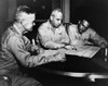 Wwii: Philippine Strategy. /Namerican Naval Admiral William Halsey (Left) With Two Staff Members, Planning Strategy For The Philippine Campaign, On Board A Naval Carrier. Photograph, C1942. Poster Print by Granger Collection - Item # VARGRC0216521
