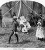 May Day Festival, C1891. /N'Queen Of The May.' Children Playing Around A Maypole During An American May Day Festival. Stereograph, C1891. Poster Print by Granger Collection - Item # VARGRC0116118