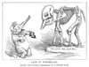 Cartoon: Railroad Strike. /N'Alice In Wonderland: Another Heart-Rending Consequence Of A Railroad Strike.' Cartoon, American, 1886. Poster Print by Granger Collection - Item # VARGRC0265480