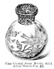 Crystal Bottle, 1892. /N'Fine Crystal Scent Bottle, Solid Silver Watch Top.' Line Engraving, English, 1892. Poster Print by Granger Collection - Item # VARGRC0080145