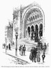 New York: Synagogue, 1891./Nthe Entrance To The Just Completed Temple Beth-El At Fifth Avenue And 76Th Street In New York. Wood Engraving, 1891 Or 1892. Poster Print by Granger Collection - Item # VARGRC0089392