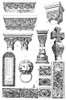 Romanesque Ornament. /Ngerman Romanesque Decorative Architectural Elements. Engraving. Poster Print by Granger Collection - Item # VARGRC0075133