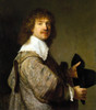 Rembrandt: Man, C1637. /Nportrait Of A Man Holding A Black Hat. Oil On Panel By Rembrandt Van Rijn, C1637. Poster Print by Granger Collection - Item # VARGRC0104895