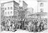 Lower East Side, 1884. /Na Polish Trading Post In New York. Jewish Peddlers On Crowded Hester Street On New York'S Lower East Side. Drawing, 1884, By A. Berghaus. Poster Print by Granger Collection - Item # VARGRC0087325