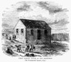 San Francisco: First School. /Nthe First Schoolhouse In San Francisco, California, Built, 1847, On Portsmouth Square. Wood Engraving, American, Late 19Th Century. Poster Print by Granger Collection - Item # VARGRC0092221