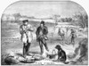 Ice Fishing, 1854. /Nfishing For Pike In The Adirondack Mountains, New York. Wood Engraving, 1854. Poster Print by Granger Collection - Item # VARGRC0002169