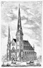 Savannah: Methodist Church. /Nwesley Monumental Methodist Church At Savannah, Georgia. Wood Engraving, American, Late 19Th Century. Poster Print by Granger Collection - Item # VARGRC0098495