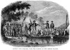 Cook: Samoa, 1770S. /Ncaptain James Cook (1728-1779) Meeting With Natives Of Samoa During His Second Voyage, 1772-1775. Wood Engraving, 19Th Century. Poster Print by Granger Collection - Item # VARGRC0042324