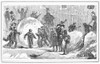 Snowstorm, 1865. /Nwood Engraving, American, 1865. Poster Print by Granger Collection - Item # VARGRC0079541