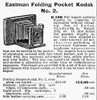 Camera Advertisement, 1900. /Nan Eastman Folding Pocket Kodak. Catalogue Advertisement, 1900. Poster Print by Granger Collection - Item # VARGRC0006733