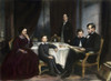 Lincoln Family, 1861./Npresident Abraham Lincoln With Wife Mary Todd Lincoln And Their Sons Willie, Robert, And Tad. Engraving By J.C. Buttre After A Painting By Francis B. Carpenter, 1861. Poster Print by Granger Collection - Item # VARGRC0009458