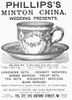 Tea Cup, 1891. /Nenglish Newspaper Advertisement For Phillip'S Minton China, 1891. Poster Print by Granger Collection - Item # VARGRC0090776