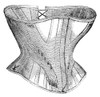 Corset Advertisement, 1869. /Nenglish Leather Short Corset. Line Engraving, American, 1869. Poster Print by Granger Collection - Item # VARGRC0016795