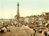 England: Blackpool, C1900. /Na View Along The Promenade At The Beach And Amusement Park At Blackpool, On The Irish Sea In Lancashire, England. Photochrome, C1900. Poster Print by Granger Collection - Item # VARGRC0130756