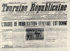 World War I: France, 1914. /Nfront Page Of The 'Touraine R_Publicaine,' Announcing France'S Decision To Mobilize Troops And Enter World War I, 2 August 1914. Poster Print by Granger Collection - Item # VARGRC0166582