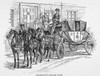 Horse-Drawn Coach. /Ngeorge Washington'S English Coach. Engraving, 19Th Century. Poster Print by Granger Collection - Item # VARGRC0089734