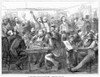 New York: Saloon, 1870. /Ndiscussing The Franco-Prussian War At A German Beer Saloon In New York. Wood Engraving, American, 1870. Poster Print by Granger Collection - Item # VARGRC0089276