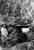 Hiram Bingham (1875-1956). /Namerican Explorer, Teacher, And Politician. Bingham (At Top) Resting On Top Of The Inca Stone Bridge At The Ruins Near Espiritu Pampa, Peru, 1911. Poster Print by Granger Collection - Item # VARGRC0082682