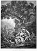 Pastoral Love. /Nline Engraving, French, 19Th Century, After Francois Boucher (1703-1770). Poster Print by Granger Collection - Item # VARGRC0079488