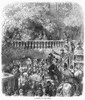 Dor_: London: 1872. /N'A Block On The Road.' Wood Engraving After Gustave Dor_ From 'London: A Pilgrimage,' 1872. Poster Print by Granger Collection - Item # VARGRC0354666