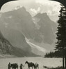 Canada: Rocky Mountains. /Nmoraine Lake In The Rocky Mountains In Alberta, Canada. Stereograph, C1908. Poster Print by Granger Collection - Item # VARGRC0350200