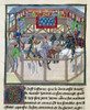 Knights In Tournament. /Nknights On Horseback In A Ring At A Medieval Tournament, One Of Whom (Left) Is Being Presented With A Trophy. French Manuscript Illumination, 15Th Century. Poster Print by Granger Collection - Item # VARGRC0127465