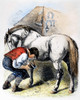 Blacksmith. /Nline Engraving, 19Th Century. Poster Print by Granger Collection - Item # VARGRC0101546