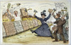 Carry Nation Cartoon, 1901. /Ncarry Nation In A Pitched Battle Over Temperance With A Bartender, Each Side Using Passages From The Bible. American Newspaper Cartoon, 1901. Poster Print by Granger Collection - Item # VARGRC0035236