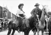 Cowboy And Cowgirl, C1908. /Na Cowgirl And Cowboy On Horseback In Newton, Kansas. Photograph, C1908. Poster Print by Granger Collection - Item # VARGRC0124607