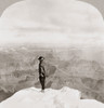 Grand Canyon: Sightseer. /Na Man Standing In The Snow On Sentinel Point As He Looks Out Over The Grand Canyon In Arizona. Stereograph, 1906. Poster Print by Granger Collection - Item # VARGRC0260405