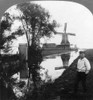 Holland: Windmill, C1906. /Na Boy Standing Along A Canal With A Windmill In The Background In Zaandyk, Holland. Stereograph, C1906. Poster Print by Granger Collection - Item # VARGRC0131169