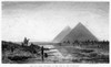 Egypt: Nile And Pyramids. /Na View Of The Great Pyramids At Giza, Egypt, During An Inundation Of The Nile River. Wood Engraving, C1880. Poster Print by Granger Collection - Item # VARGRC0132116