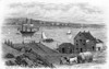 Nyc: Fulton Ferry, 1746. /Na View Of Fulton Ferry In New York City In 1746. Engraving By Samuel Hollyer, 1908. Poster Print by Granger Collection - Item # VARGRC0216624