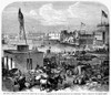 Peru: Callao, 1881. /Nview Of The Busy Waterfront Of The Port Of Callao, Peru, During The War Of The Pacific, 1879-1884. Wood Engraving From An American Newspaper Of 1881. Poster Print by Granger Collection - Item # VARGRC0094821