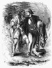 Sam Houston & John Jolly. /Ncherokee Chief John Jolly, Also Known As Ahuludegi, Embracing His Adoptive Son, Samuel Houston. Wood Engraving, American, 1860. Poster Print by Granger Collection - Item # VARGRC0110137