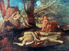 Echo And Narcissus. /Noil On Canvas, C1628-30, By Nicolas Poussin. Poster Print by Granger Collection - Item # VARGRC0023371