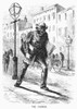 Newspaper Carrier, 1872. /Nwood Engraving, American, 1872. Poster Print by Granger Collection - Item # VARGRC0096923