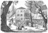 France: Divonne, 1856. /Na Street In Divonne, France, Site Of A Spa And Resort. Wood Engraving, France, 1856. Poster Print by Granger Collection - Item # VARGRC0080119