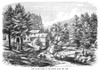 New York: Mohawk River. /Na Mill In The Valley Of The Mohawk River, New York State. Wood Engraving, American, 1854. Poster Print by Granger Collection - Item # VARGRC0370850
