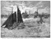 New York: North River. /Nan Icy And Foggy Scene On The Hudson River In New York City, 30 December 1880. Contemporary American Wood Engraving. Poster Print by Granger Collection - Item # VARGRC0370094