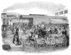 Covent Garden, 1848. /Nthe Flower Market At Covent /Ngarden, London. Wood Engraving, English, 1848. Poster Print by Granger Collection - Item # VARGRC0015526