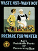 Wwi: Food Supply, C1915. /N'Waste Not, Want Not - Prepare For Winter.' Lithograph By The Canada Food Board, C1915. Poster Print by Granger Collection - Item # VARGRC0322943