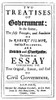 John Locke (1632-1704). /Nenglish Philosopher. Title Page Of The First Edition Of His Two Treatises Of Government, London, 1690. Poster Print by Granger Collection - Item # VARGRC0050760