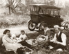 Family Picnic, C1918. /Na Family Having A Picnic On The Side Of A Road, With A Model T Ford In The Background. Photograph, C1918. Poster Print by Granger Collection - Item # VARGRC0171711