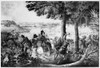 Death Of Tecumseh, 1813. /Nthe Death Of The Shawnee Chief Tecumseh At The Battle Of The Thames, Ontario, Canada, 5 October 1813. American Lithograph, 1833. Poster Print by Granger Collection - Item # VARGRC0130011
